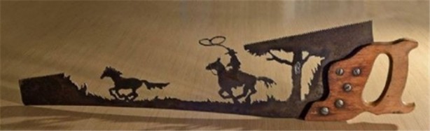 Foto - Paslı testereyi öyle bir şeye çevirdi ki