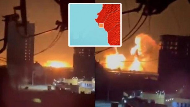 Patlamalar 70 km uzaklıktaki Rus üssünden duyuldu! Akdeniz kıyısında bombardıman…