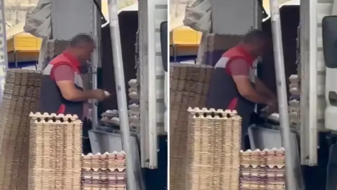 Pazarda rezil görüntü! Böyle esnaf olmaz olsun! Yaptığı ahlaksızlığı görenler "Sizde hiç mi Allah korkusu yok" dedi