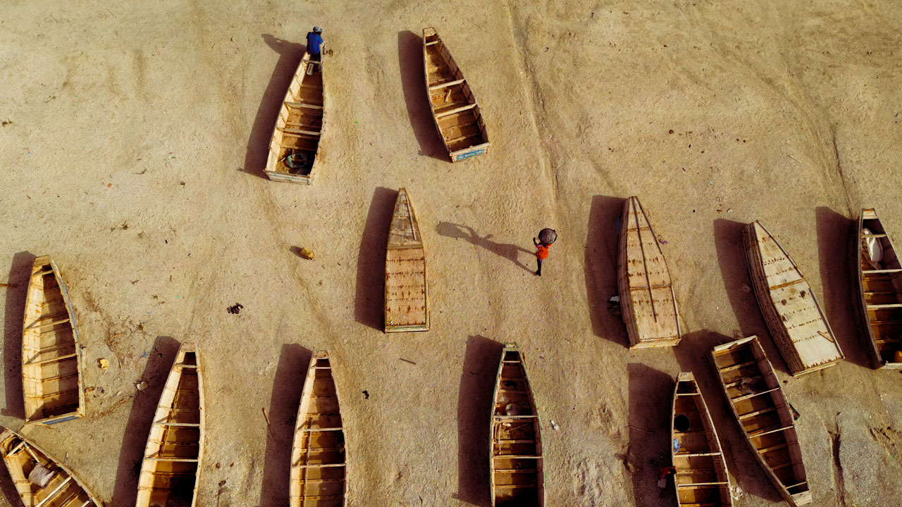 Foto - Pembe Göl tanınmaz hale gelmişti! İşte, dünyaca ünlü gölün son hali