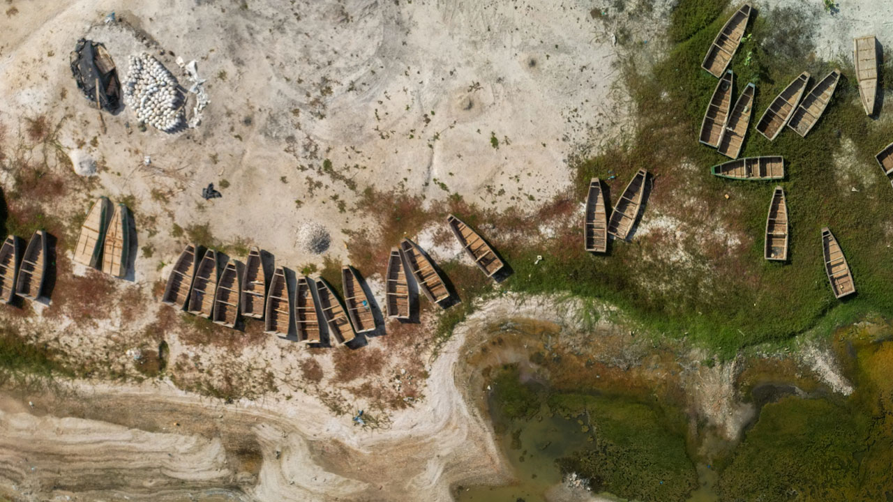 Foto - Pembe Göl tanınmaz hale gelmişti! İşte, dünyaca ünlü gölün son hali