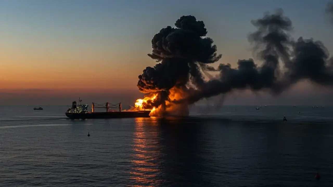 Foto - Petrol tankeri mayına çarptı