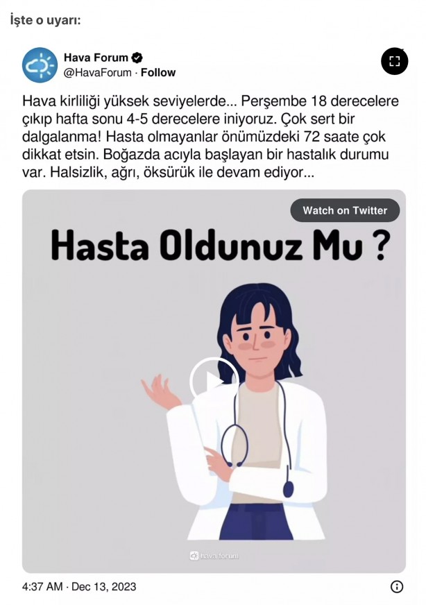 Foto - Pik yapacak! Önümüzdeki 72 saat boyunca çok dikkat edin! İlk önce boğaz acısıyla başlıyor… 