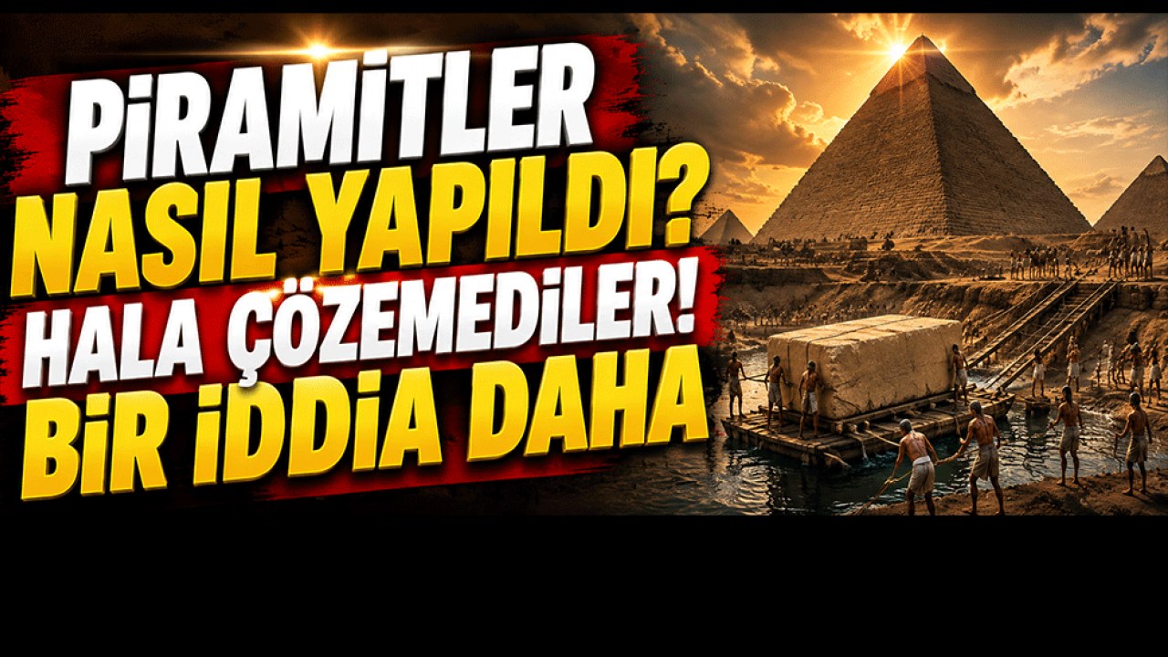 Piramitler nasıl yapıldı? Hala çözemediler! Bir iddia daha