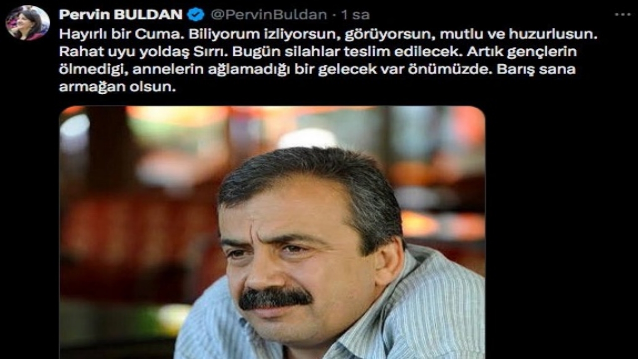 Foto - PKK silah bırakırken, DEM’li Pervin Buldan’dan olay "cuma" mesajı