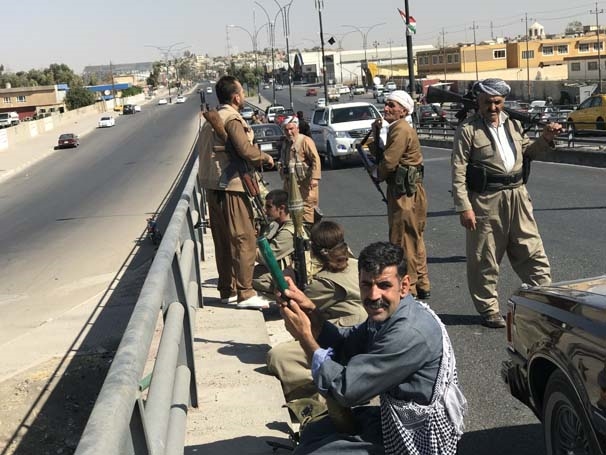 Foto - PKK'lı teröristler Kerkük sokaklarında