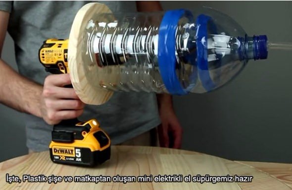 Foto - Plastik şişeden bakın ne yaptı!