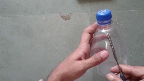 Foto - Plastik şişeden öyle bir şey yaptı ki!