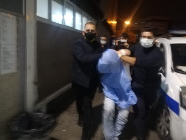 Polise döner bıçaklı saldırı!