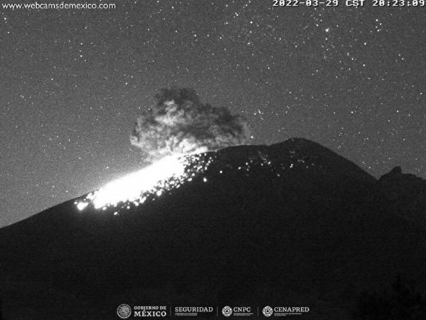 Foto - Popocatepetl Yanardağı’nda küller bin 100 metre yüksekliğe kadar ulaştı!