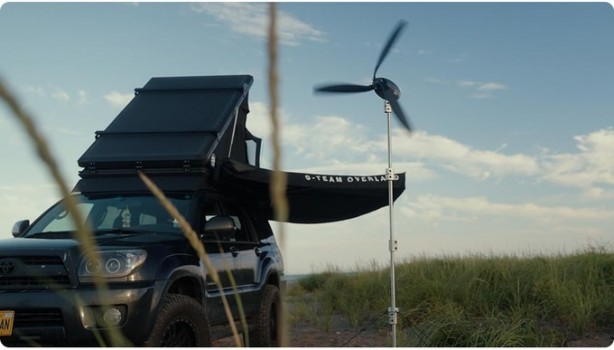 Foto - Portatif katlanabilir rüzgar gülü dikkat çekti! Hızlı şarjı destekliyor