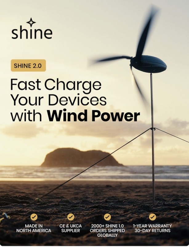 Foto - Portatif katlanabilir rüzgar gülü dikkat çekti! Hızlı şarjı destekliyor