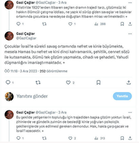 Foto - Profesör değil provokatör ‘Hamas’a karşı sokağa çıkın’