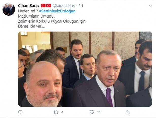 Foto - Provokatif eylem sonrası millet liderini yalnız bırakmadı! Seninleyiz Erdoğan