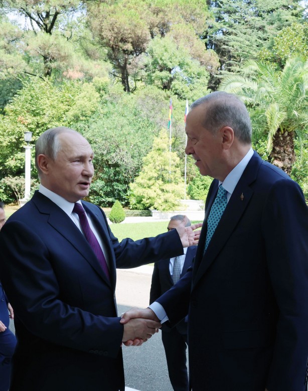 Foto - Putin Erdoğan'ı kapıda karşıladı! İki lider arasında gülümseten diyalog