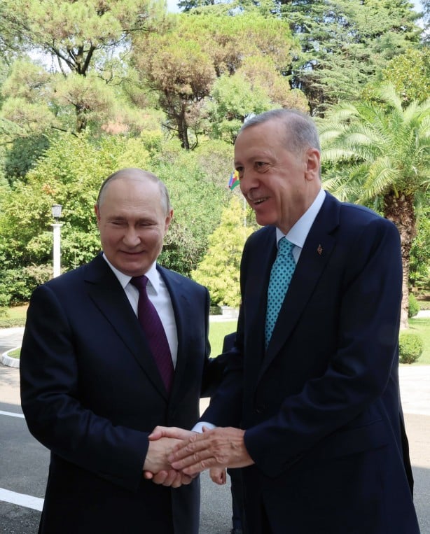 Foto - Putin Erdoğan'ı kapıda karşıladı! İki lider arasında gülümseten diyalog