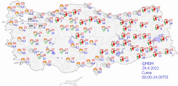 Foto - Ramazan Bayramı'nda havalar nasıl olacak? Meteoroloji'den 75 ile kritik uyarı