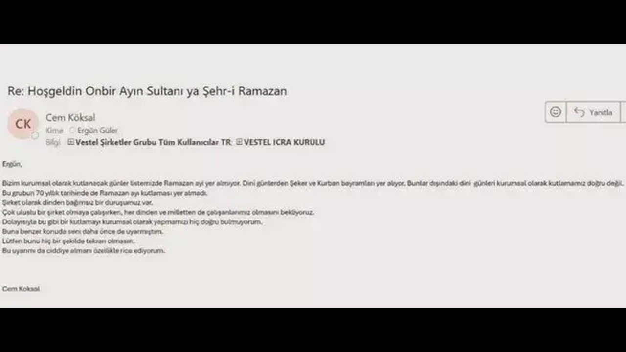 Foto - Ramazan mesajından rahatsız olan Cem Köksal'a sahip çıktılar!