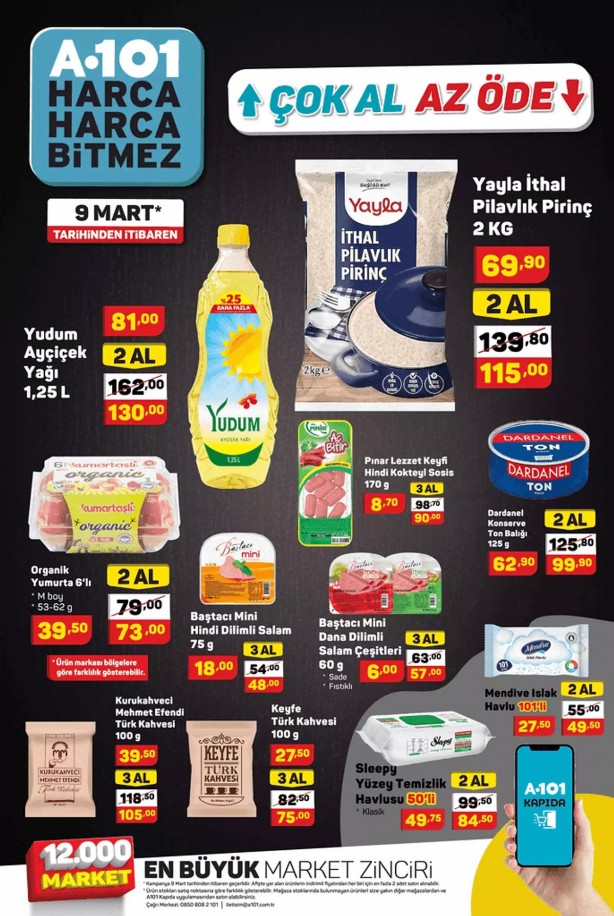 Foto - Ramazan öncesi A101 tüm gemileri yaktı, sıvı yağdan una indirim başladı: Yetişen ucuza alacak