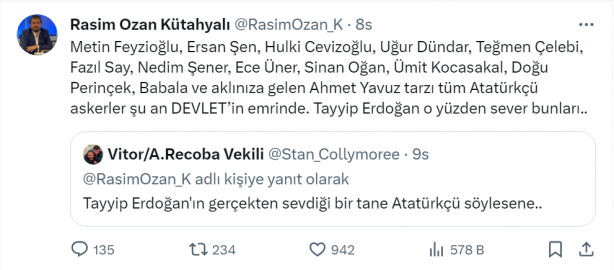 Foto - Rasim Ozan, isim isim sıraladı! Bu saydıklarım, isteseler de Erdoğan muhalifi olamazlar, Cumhurbaşkanı sever bunları! Listedeki kişiler şaşkına çevirdi 