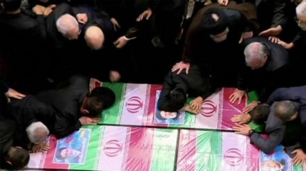 Foto - Reisi için Tahran'da cenaze töreni! Dikkat çeken detaylar ortaya çıktı