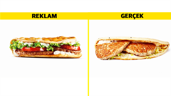 Foto - Reklamlar ve gerçekler! İşte fast food gerçeği...