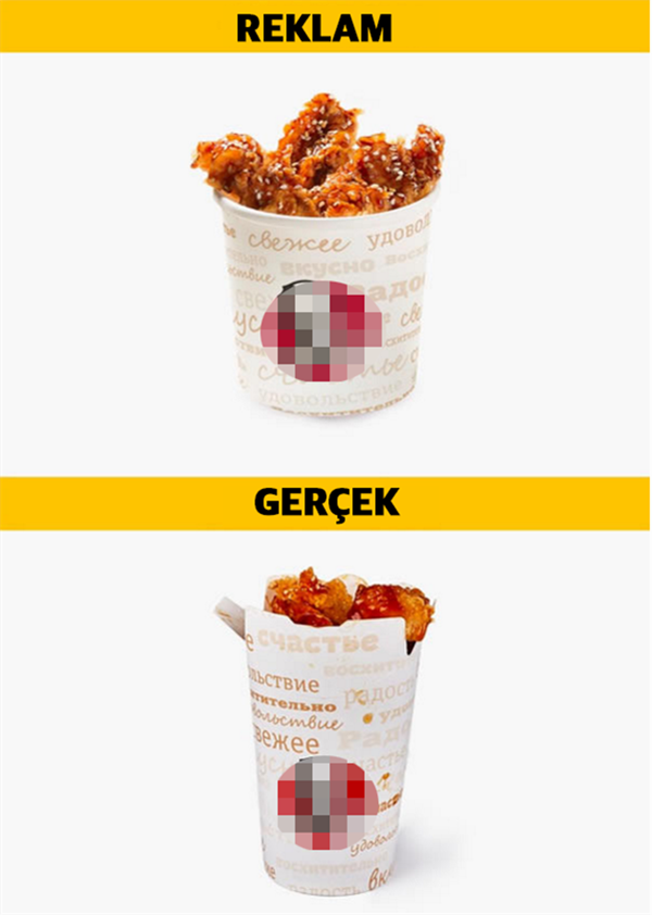 Foto - Reklamlar ve gerçekler! İşte fast food gerçeği...