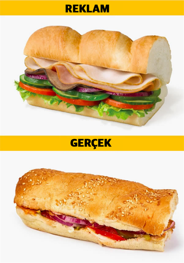 Foto - Reklamlar ve gerçekler! İşte fast food gerçeği...