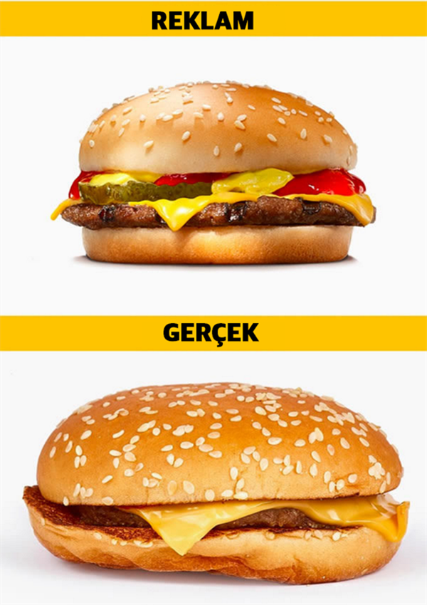 Foto - Reklamlar ve gerçekler! İşte fast food gerçeği...