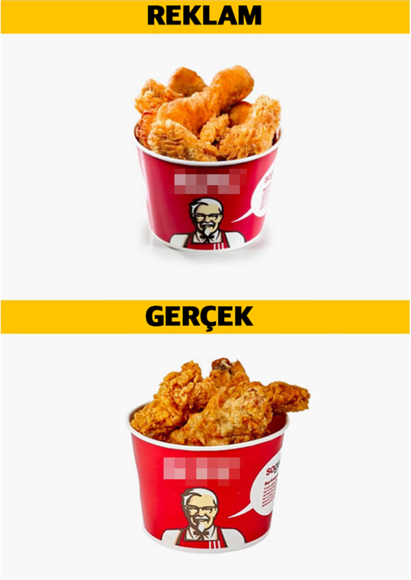 Foto - Reklamlar ve gerçekler! İşte fast food gerçeği...