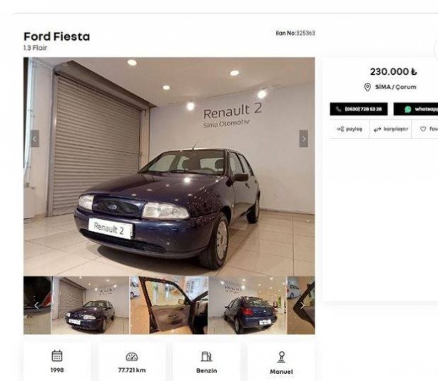 Foto - Otomotiv devi ikinci el araçları yenileyip Türkiye'de satışa sundu! 230 bin liraya bile araç var, her bütçeye uygun