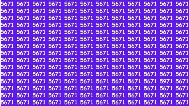 Foto - Resimdeki 5971 sayısını 10 saniyede bulabilir misiniz? Görebilen çok az kişi var!.