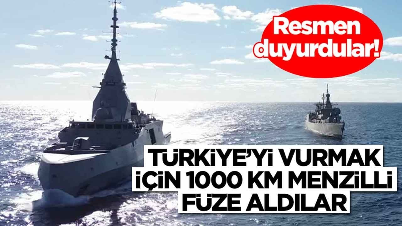 Resmen duyurdular: Türkiye'yi vurmak için 1000 km menzilli füze taşıyan gemi aldılar