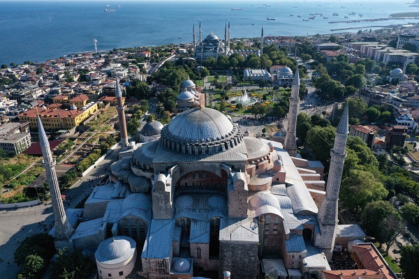 Foto - Restorasyon sırasında fark edilmiş! Ayasofya'nın kubbesinde ilginç sistem