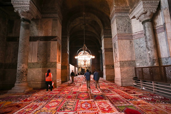 Foto - Restorasyon sırasında fark edilmiş! Ayasofya'nın kubbesinde ilginç sistem