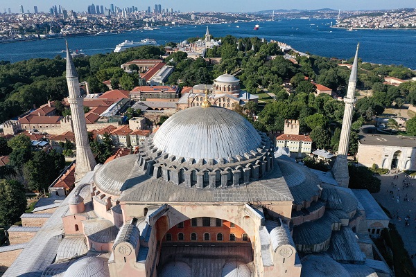 Foto - Restorasyon sırasında fark edilmiş! Ayasofya'nın kubbesinde ilginç sistem