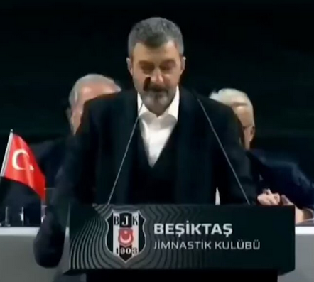 Foto - Rezalet ki ne rezalet! Beşiktaş kongresinde büyük Gazze ayıbı! Yazıklar olsun...