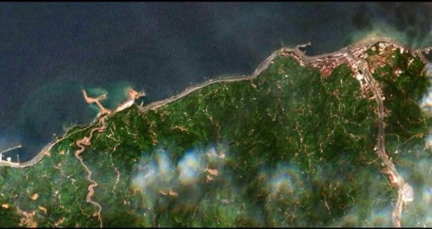 Foto - Rize-Artvin Havalimanı'ndaki değişim uydu fotoğrafına yansıdı