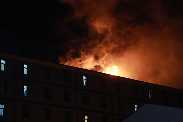 Foto - Rize'de öğrenci yurdunda korkutan yangın