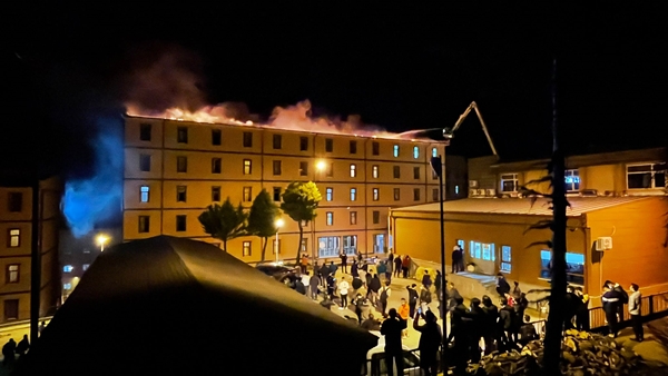 Foto - Rize'de öğrenci yurdunda korkutan yangın