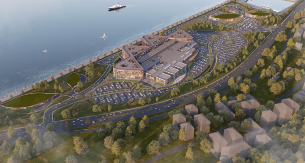 Foto - Rize Şehir Hastanesi projesinde deniz dolgusu tamamlandı