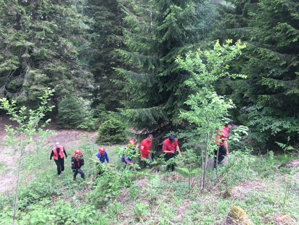 Rize'de dereye düşen turist kayboldu