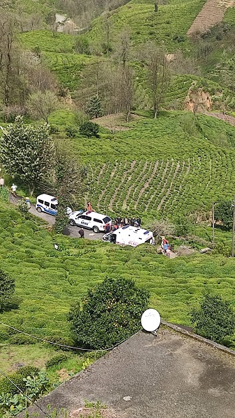 Foto - Rize'de feci kaza! İlkel teleferikten düştüler
