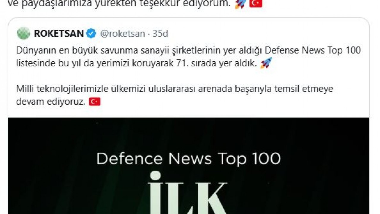 Foto - ROKETSAN müthiş gelişmeyi duyurdu: Büyük gurur duyuyoruz