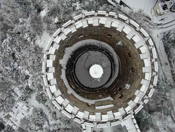 Foto - Rumeli Hisarı’nda göz dolduran kar manzaraları