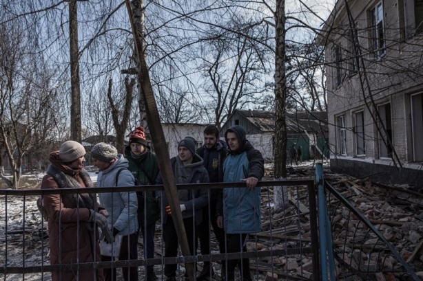 Foto - Rus güçleri okulu vurdu! Görüntüler vehametin boyutunu böyle gösterdi