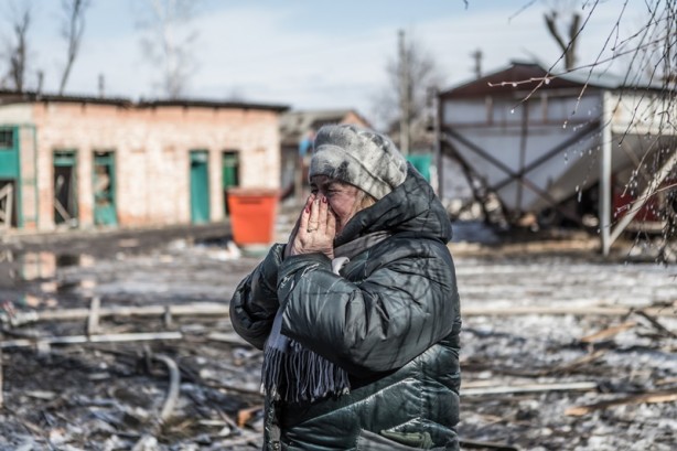 Foto - Rus güçleri okulu vurdu! Görüntüler vehametin boyutunu böyle gösterdi