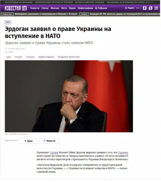 Foto - Rus medyası: Erdoğan ilan etti! Dünya gündemini belirledi