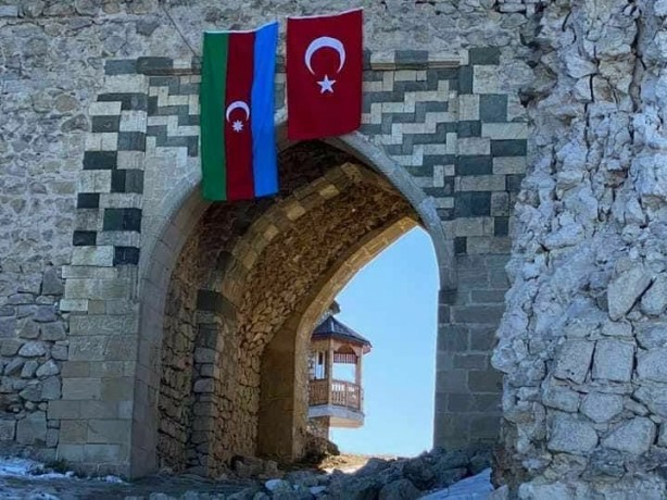 Foto - Rusya haritayı paylaştı! Türkiye ile Azerbaycan...