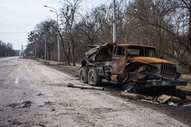 Foto - Rusya Ukrayna savaşı Harkiv'de böyle görüntülendi! Fotoğraflar içler acısı...